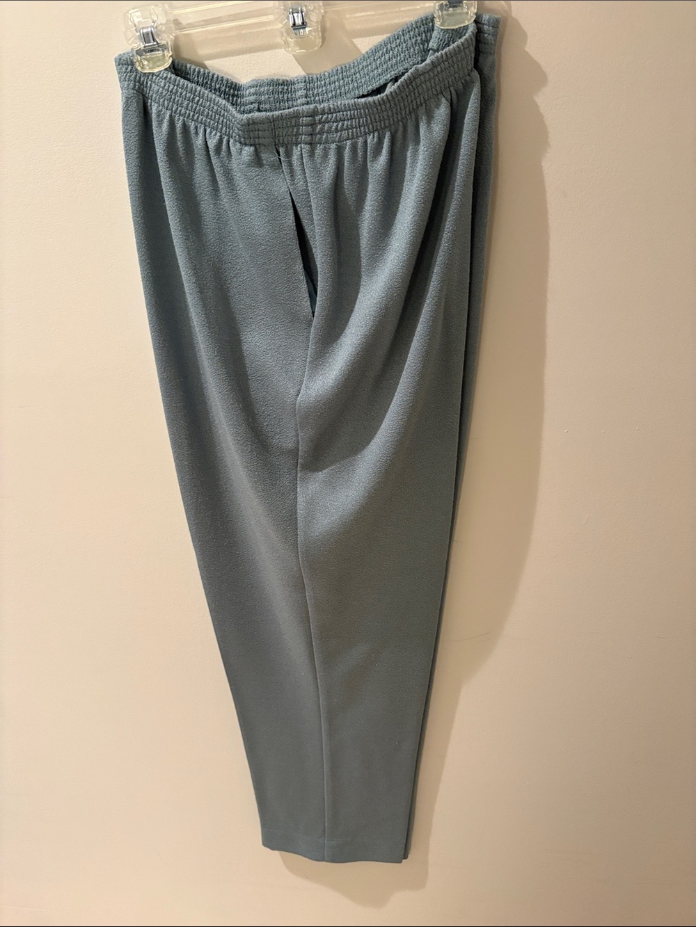 Alfred Dunner Slate Blue Elastic-Waist Trousers